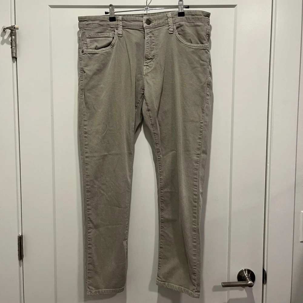 Mavi Jake Slim Leg Jeans Mens 36x30 Khaki Tan Stretch Pants ASU10222